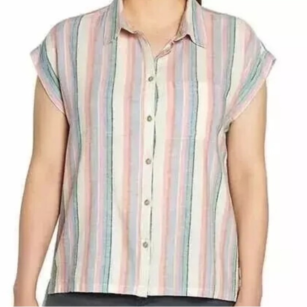 Orvis Striped Button-Up Women's Top